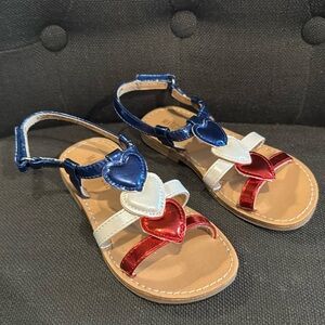 Toddler girl size 8 Maggie and Zoe Americana Sandals